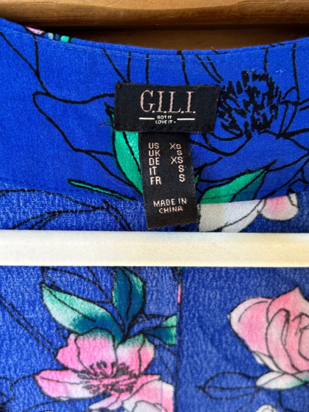 G.I.L.I. Kimono Robe Floral Duster‎ Cardigan 3/4 Wide Sleeves 100% Viscose XS - Picture 2 of 9